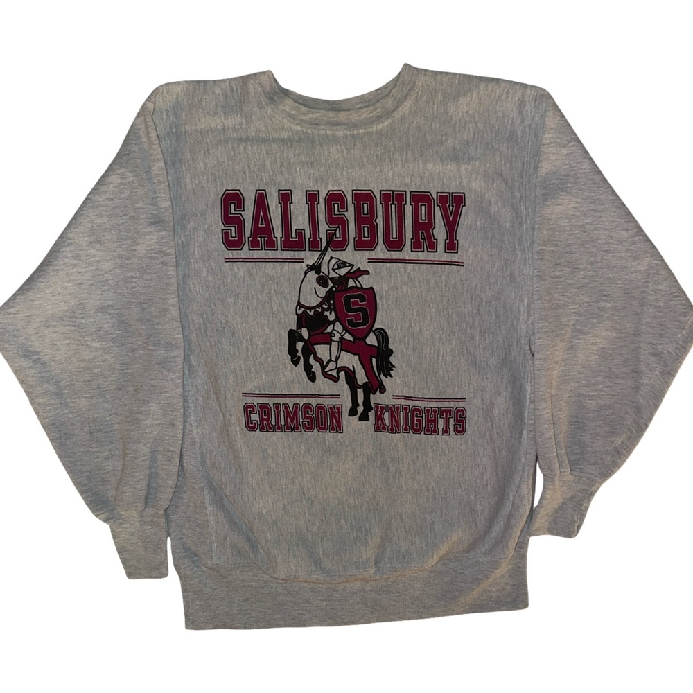 Vintage 70s/80s Champion Reverse Weave Collegiate Crewneck Salisbury Knights